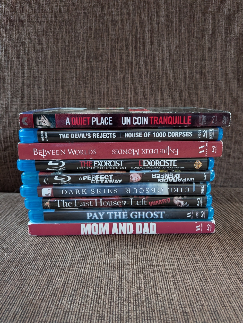 Horror Movie Blu-ray Lot
